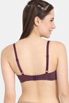 Rosaline Padded Wired Medium Coverage T-Shirt Bra - Winter Bloom — thumbnail 2